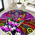 Autism Awareness Australia Fremantle Freo Round Carpet Aboriginal Indigenous Art