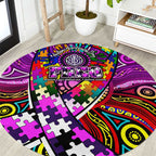 Autism Awareness Australia Fremantle Freo Round Carpet Aboriginal Indigenous Art