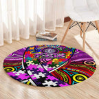 Autism Awareness Australia Fremantle Freo Round Carpet Aboriginal Indigenous Art