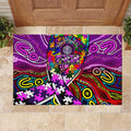 Autism Awareness Australia Fremantle Freo Rubber Doormat Aboriginal Indigenous Art