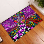 Autism Awareness Australia Fremantle Freo Rubber Doormat Aboriginal Indigenous Art