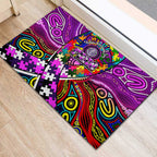 Autism Awareness Australia Fremantle Freo Rubber Doormat Aboriginal Indigenous Art