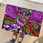 Autism Awareness Australia Fremantle Freo Rubber Doormat Aboriginal Indigenous Art