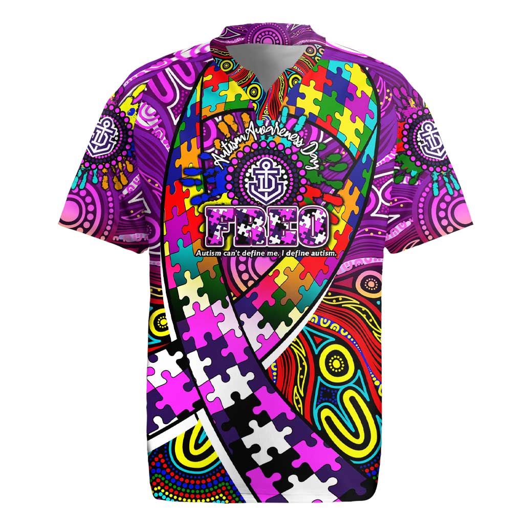 Autism Awareness Australia Fremantle Freo Rugby Jersey Aboriginal Indigenous Art