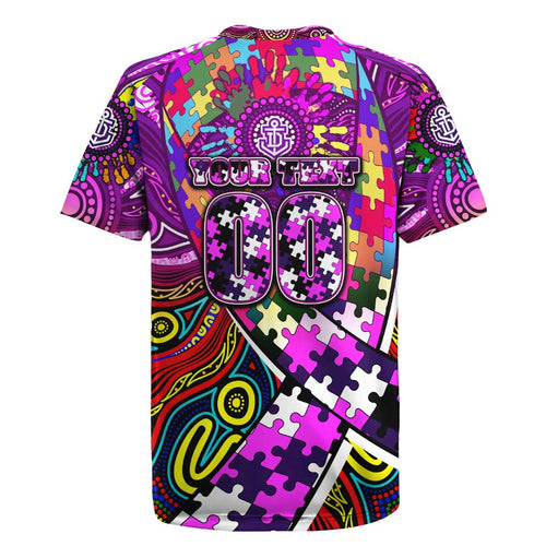 Autism Awareness Australia Fremantle Freo Rugby Jersey Aboriginal Indigenous Art