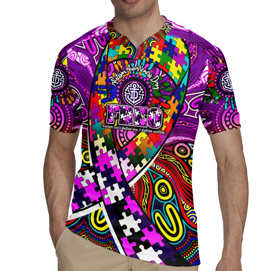 Autism Awareness Australia Fremantle Freo Rugby Jersey Aboriginal Indigenous Art