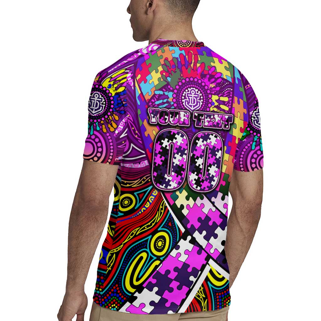 Autism Awareness Australia Fremantle Freo Rugby Jersey Aboriginal Indigenous Art