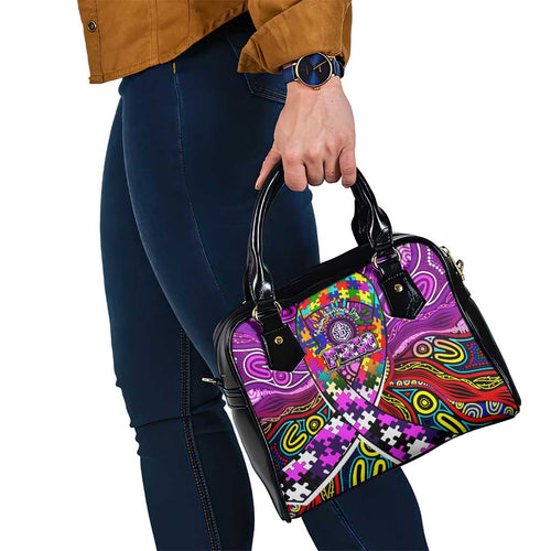 Autism Awareness Australia Fremantle Freo Shoulder Handbag Aboriginal Indigenous Art