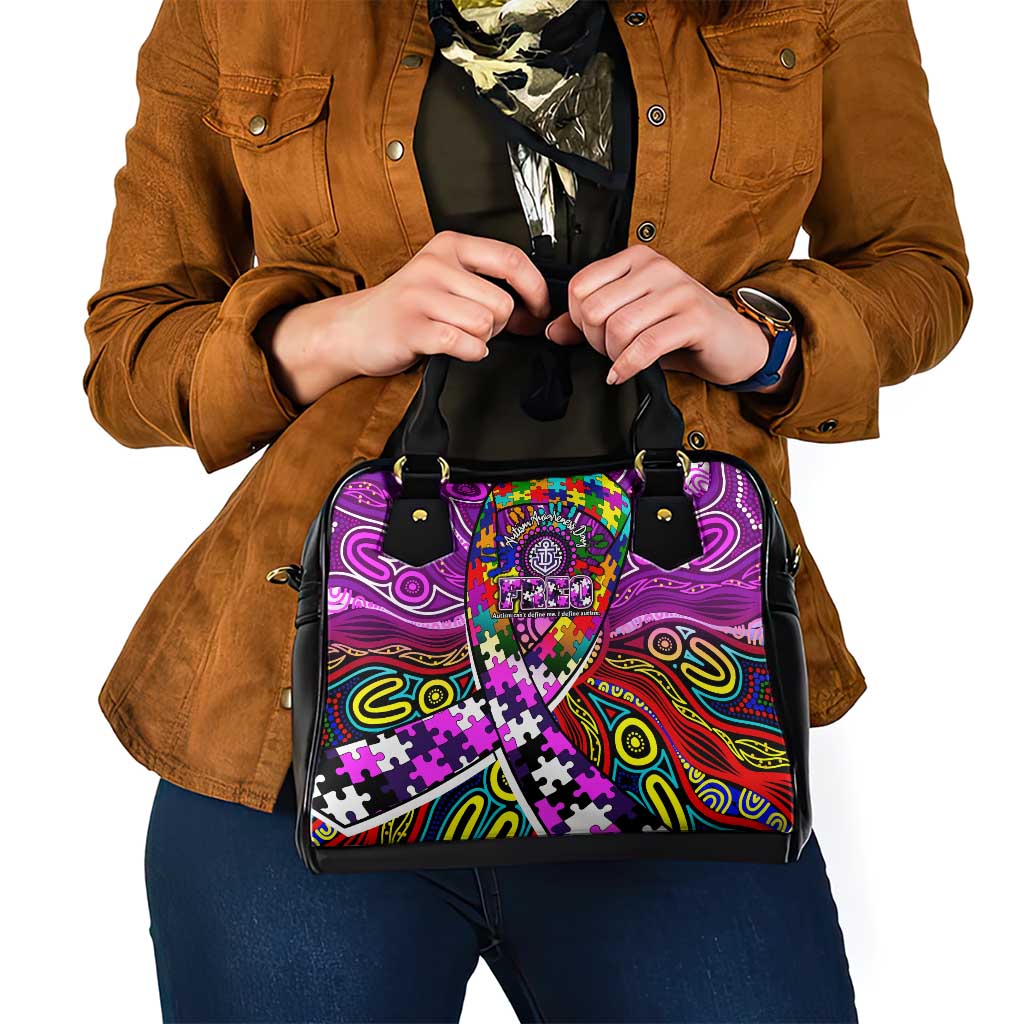 Autism Awareness Australia Fremantle Freo Shoulder Handbag Aboriginal Indigenous Art