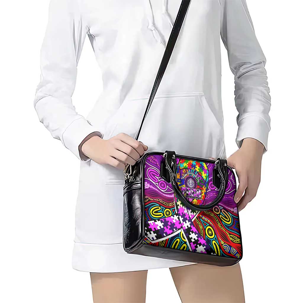 Autism Awareness Australia Fremantle Freo Shoulder Handbag Aboriginal Indigenous Art