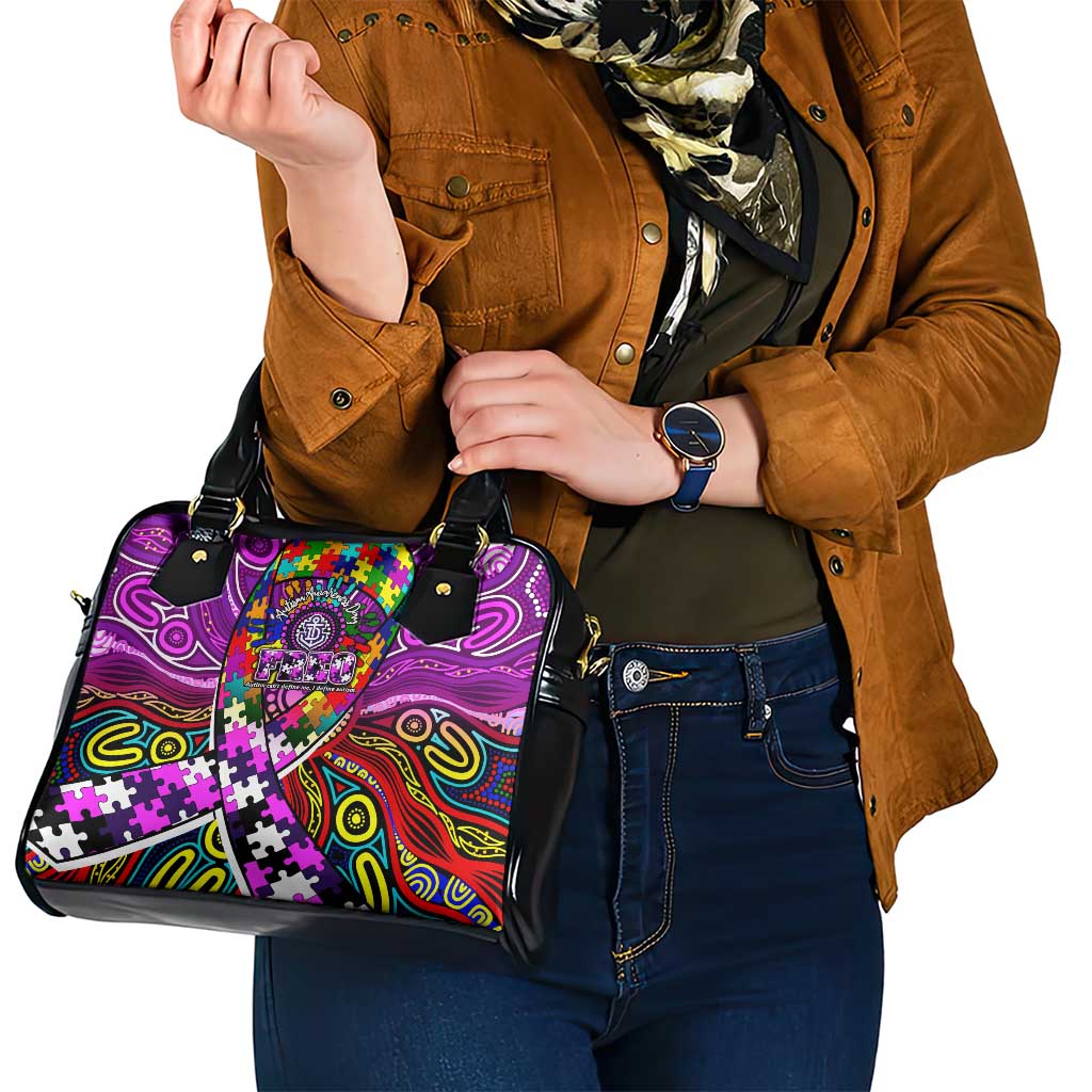 Autism Awareness Australia Fremantle Freo Shoulder Handbag Aboriginal Indigenous Art