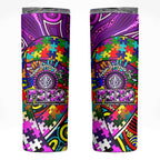 Autism Awareness Australia Fremantle Freo Skinny Tumbler Aboriginal Indigenous Art