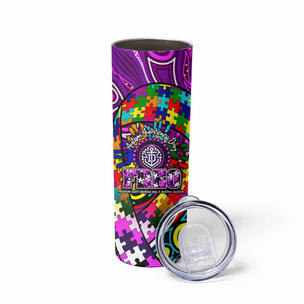 Autism Awareness Australia Fremantle Freo Skinny Tumbler Aboriginal Indigenous Art