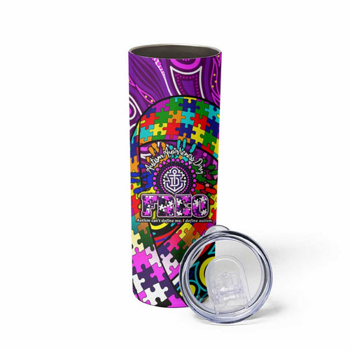 Autism Awareness Australia Fremantle Freo Skinny Tumbler Aboriginal Indigenous Art