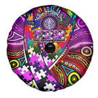 Autism Awareness Australia Fremantle Freo Spare Tire Cover Aboriginal Indigenous Art