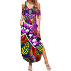 Autism Awareness Australia Fremantle Freo Summer Maxi Dress Aboriginal Indigenous Art