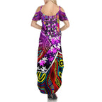 Autism Awareness Australia Fremantle Freo Summer Maxi Dress Aboriginal Indigenous Art