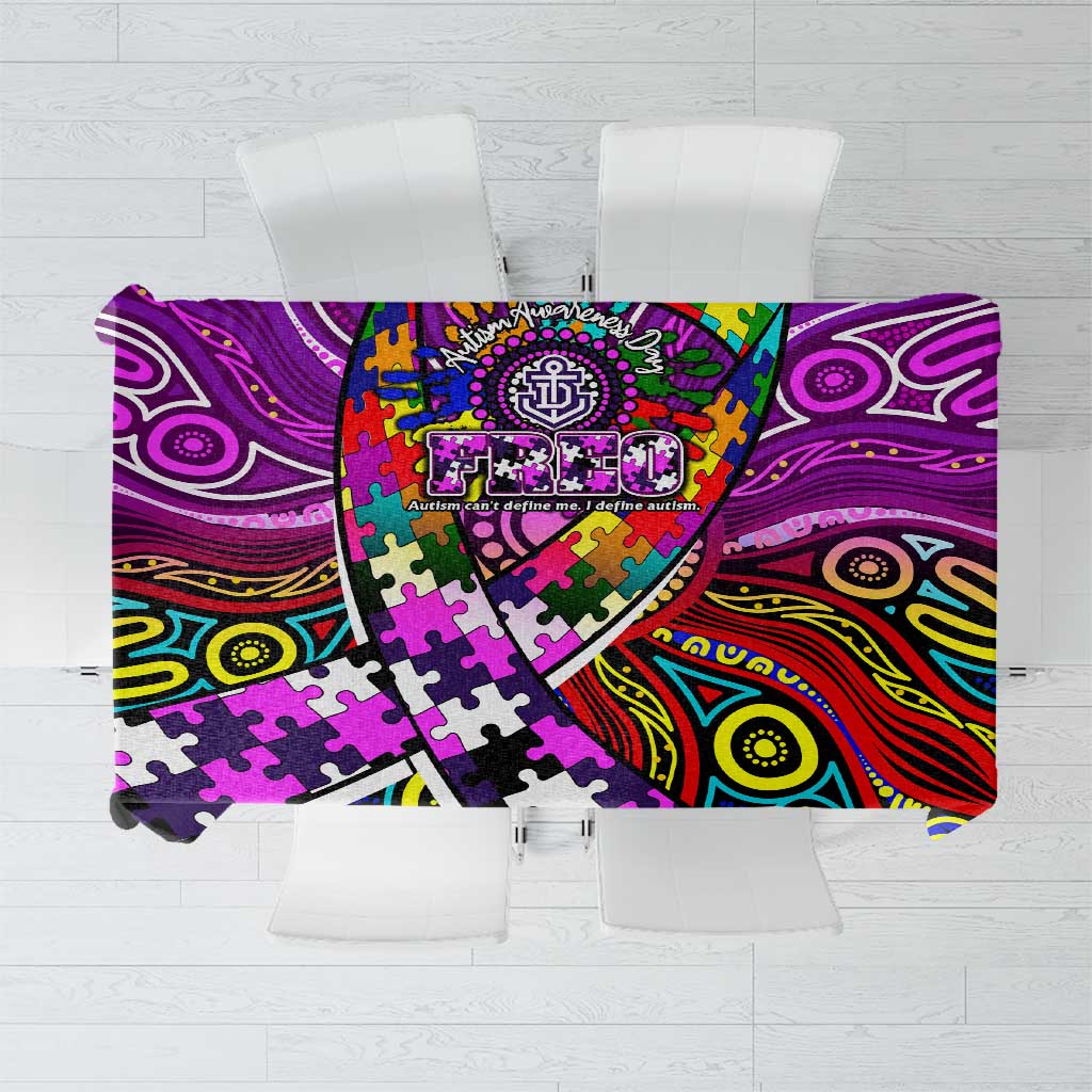 Autism Awareness Australia Fremantle Freo Tablecloth Aboriginal Indigenous Art