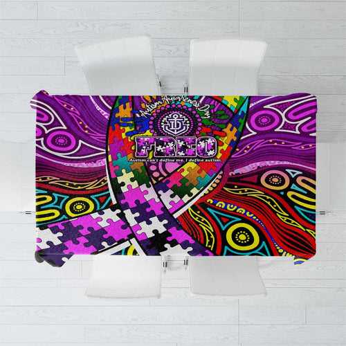 Autism Awareness Australia Fremantle Freo Tablecloth Aboriginal Indigenous Art