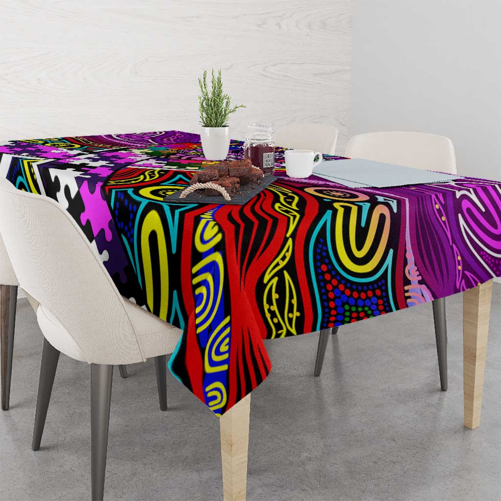 Autism Awareness Australia Fremantle Freo Tablecloth Aboriginal Indigenous Art