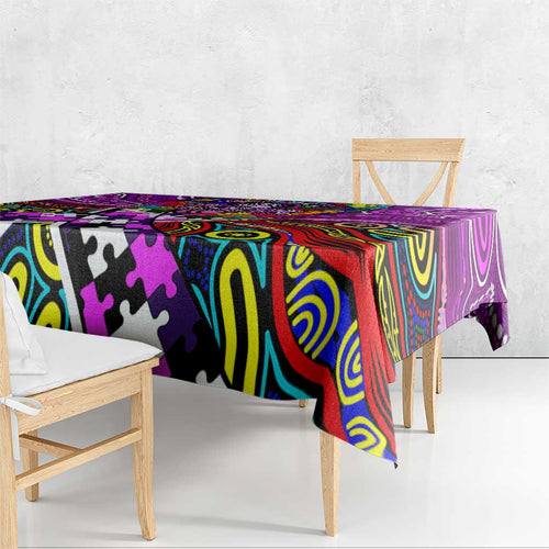 Autism Awareness Australia Fremantle Freo Tablecloth Aboriginal Indigenous Art