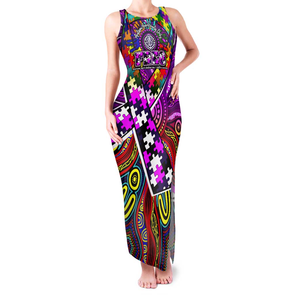 Autism Awareness Australia Fremantle Freo Tank Maxi Dress Aboriginal Indigenous Art