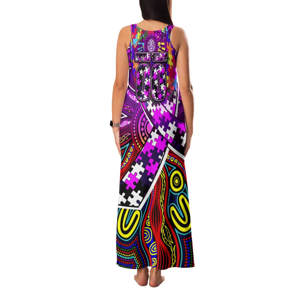 Autism Awareness Australia Fremantle Freo Tank Maxi Dress Aboriginal Indigenous Art