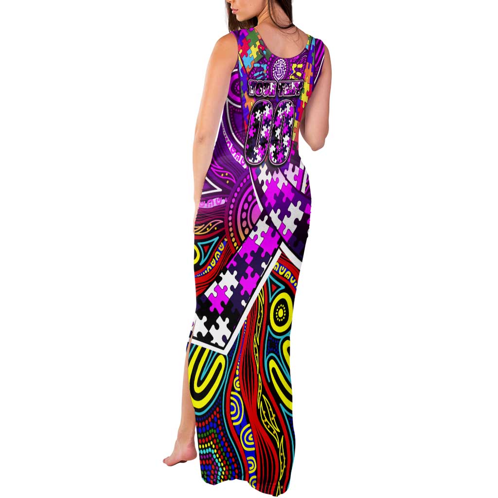 Autism Awareness Australia Fremantle Freo Tank Maxi Dress Aboriginal Indigenous Art