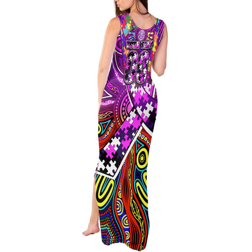 Autism Awareness Australia Fremantle Freo Tank Maxi Dress Aboriginal Indigenous Art