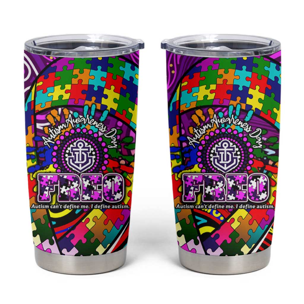 Autism Awareness Australia Fremantle Freo Tumbler Cup Aboriginal Indigenous Art