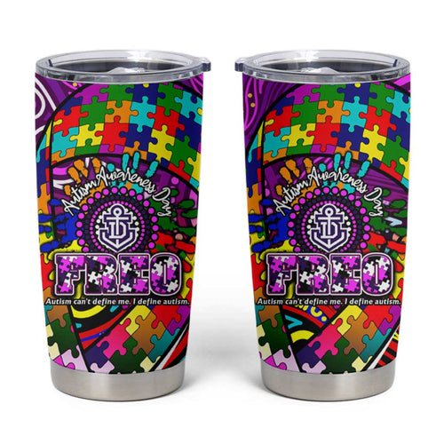 Autism Awareness Australia Fremantle Freo Tumbler Cup Aboriginal Indigenous Art