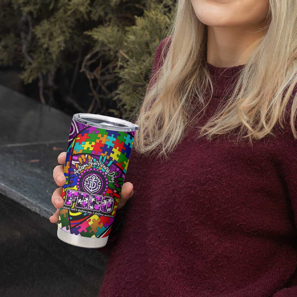 Autism Awareness Australia Fremantle Freo Tumbler Cup Aboriginal Indigenous Art
