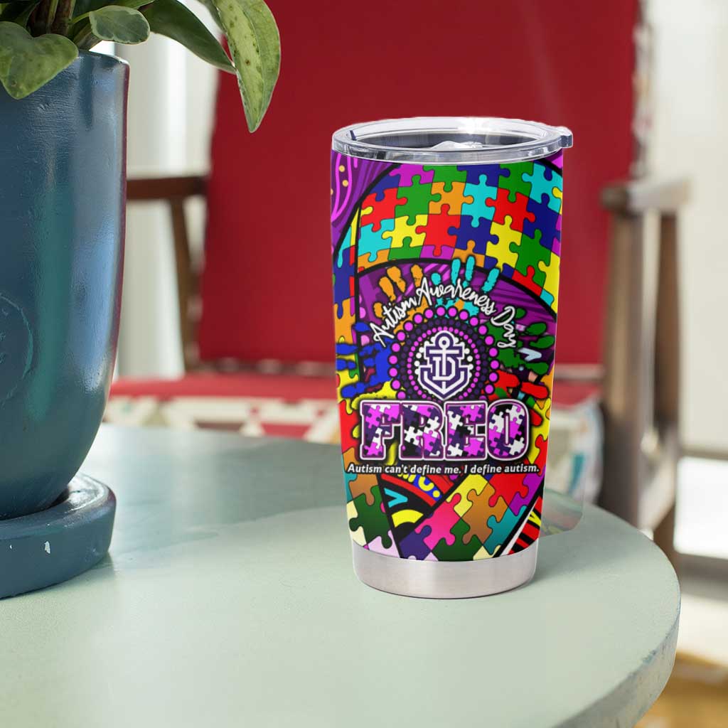 Autism Awareness Australia Fremantle Freo Tumbler Cup Aboriginal Indigenous Art