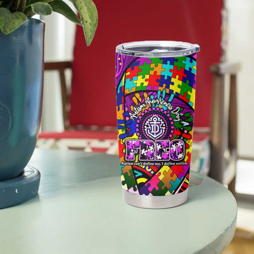 Autism Awareness Australia Fremantle Freo Tumbler Cup Aboriginal Indigenous Art