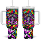 Autism Awareness Australia Fremantle Freo Tumbler With Handle Aboriginal Indigenous Art