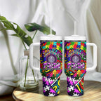 Autism Awareness Australia Fremantle Freo Tumbler With Handle Aboriginal Indigenous Art