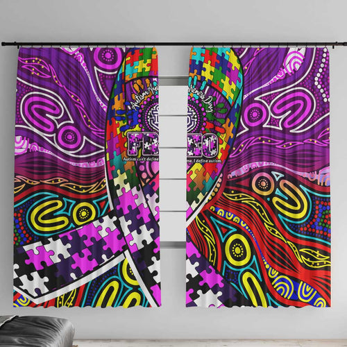 Autism Awareness Australia Fremantle Freo Window Curtain Aboriginal Indigenous Art