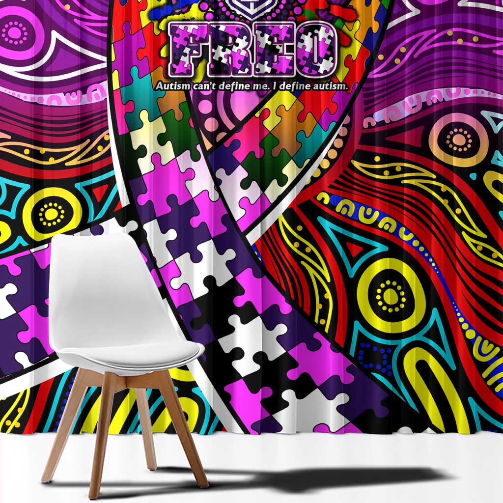 Autism Awareness Australia Fremantle Freo Window Curtain Aboriginal Indigenous Art