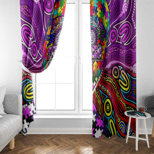 Autism Awareness Australia Fremantle Freo Window Curtain Aboriginal Indigenous Art