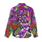 Autism Awareness Australia Fremantle Freo Women Casual Shirt Aboriginal Indigenous Art
