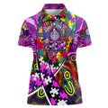 Autism Awareness Australia Fremantle Freo Women Polo Shirt Aboriginal Indigenous Art