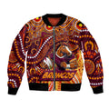Custom Australia NAIDOC Week 2024 Bomber Jacket Brisbane Broncos Mascot Keep The Fire Burning