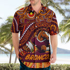 Custom Australia NAIDOC Week 2024 Hawaiian Shirt Brisbane Broncos Mascot Keep The Fire Burning