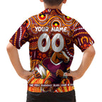 Custom Australia NAIDOC Week 2024 Hawaiian Shirt Brisbane Broncos Mascot Keep The Fire Burning