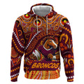 Custom Australia NAIDOC Week 2024 Hoodie Brisbane Broncos Mascot Keep The Fire Burning