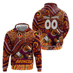 Custom Australia NAIDOC Week 2024 Hoodie Brisbane Broncos Mascot Keep The Fire Burning