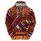 Custom Australia NAIDOC Week 2024 Hoodie Brisbane Broncos Mascot Keep The Fire Burning