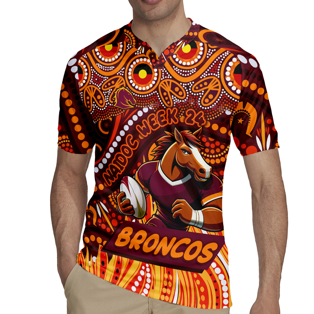 Custom Australia NAIDOC Week 2024 Rugby Jersey Brisbane Broncos Mascot Keep The Fire Burning