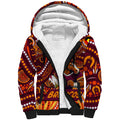 Custom Australia NAIDOC Week 2024 Sherpa Hoodie Brisbane Broncos Mascot Keep The Fire Burning