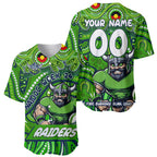 Custom Australia NAIDOC Week 2024 Baseball Jersey Canberra Raiders Mascot Keep The Fire Burning